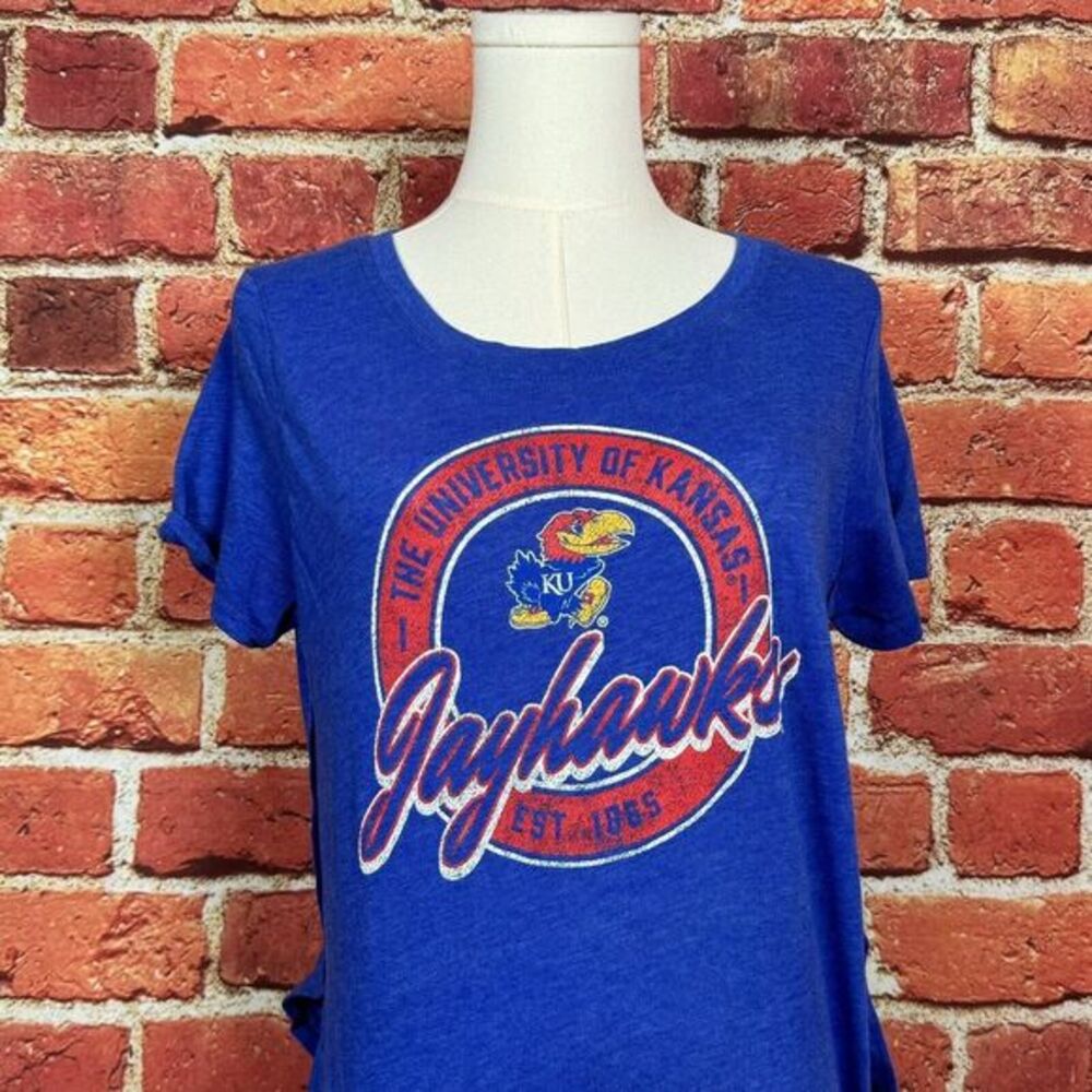 Kansas Jayhawks Rivalry Threads 91 Women's Medium Crew Neck Short Sleeve T-Shirt